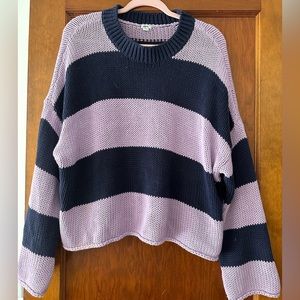 Aerie stripped sweater size L